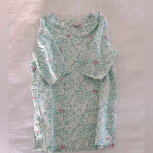 Vineyard Vines Mint Green and Pink Patterned Cover-up